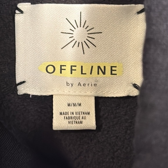 Aerie oversized cowl neck sweatshirt pullover womens size medium drawstring soft - Picture 2 of 7